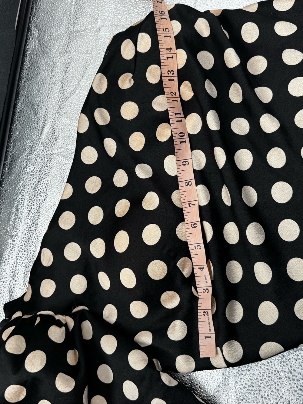 Ieena for macduggal polka dot one shoulder sheath gown women’s 10 - Picture 8 of 10
